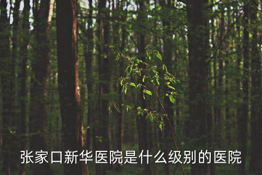 張家口新華醫(yī)院是什么級(jí)別的醫(yī)院