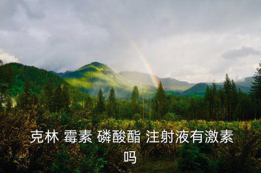  克林 霉素 磷酸酯 注射液有激素嗎