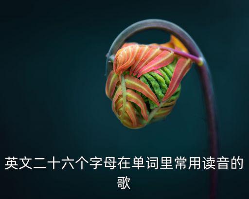 英語字母歌，26個英文字母英文歌