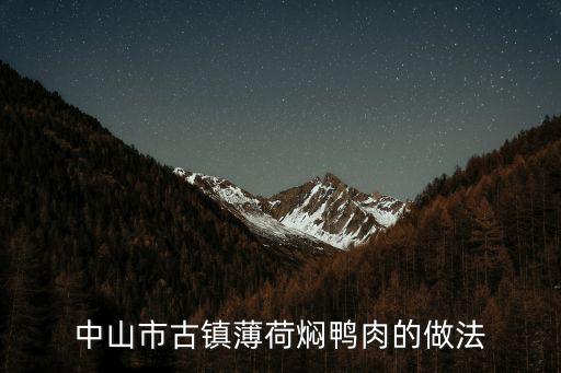 燜鴨肉，中山市古鎮薄荷燜鴨肉的做法