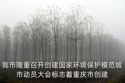 重慶市社科院丁登奎，我市隆重召開創(chuàng)建國家環(huán)境保護(hù)模范城市動員大會標(biāo)志著重慶市創(chuàng)建
