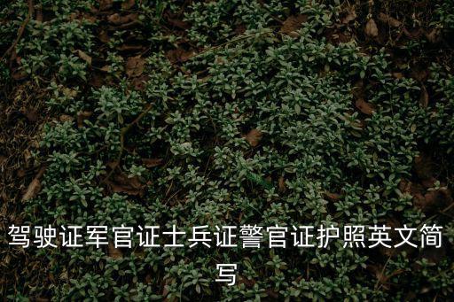 士兵的英文，軍人這個的英文單詞怎么寫