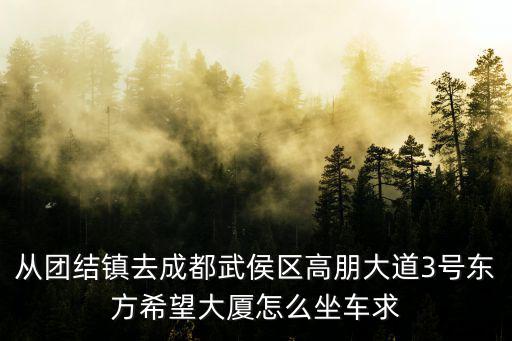 從團結鎮(zhèn)去成都武侯區(qū)高朋大道3號東方希望大廈怎么坐車求