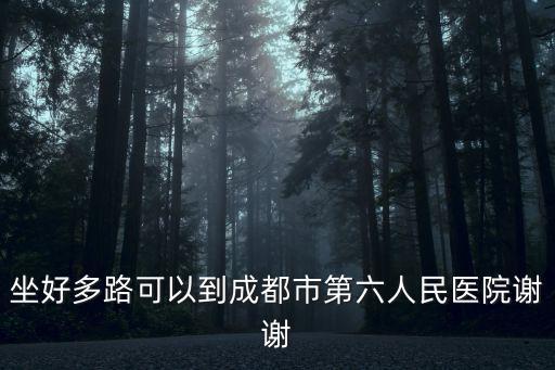 坐好多路可以到成都市第六人民醫(yī)院謝謝