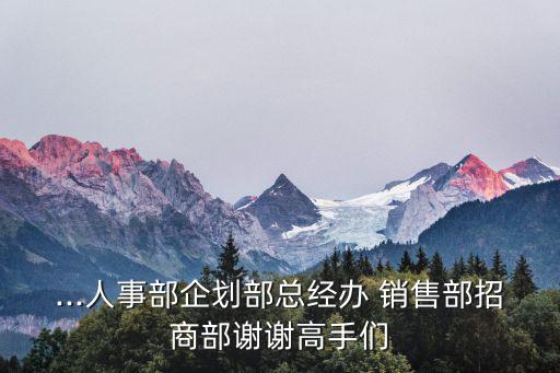 銷售部英文,企業人力資源部門職能介紹如下