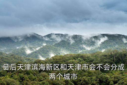日后天津濱海新區(qū)和天津市會不會分成兩個城市