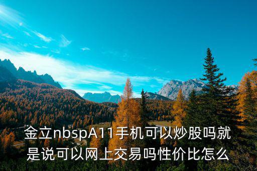 金立nbspA11手機(jī)可以炒股嗎就是說可以網(wǎng)上交易嗎性價比怎么
