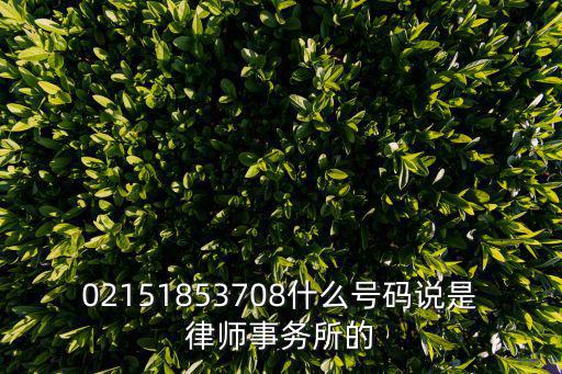 02151853708什么號碼說是律師事務所的