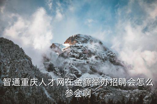 智通重慶人才網(wǎng)在金源舉辦招聘會(huì)怎么參會(huì)啊