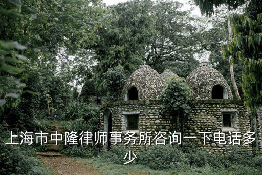 上海市中隆律師事務所咨詢一下電話多少