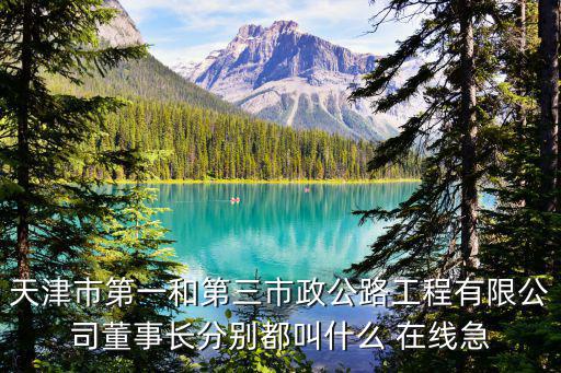 天津市第一和第三市政公路工程有限公司董事長分別都叫什么 在線急