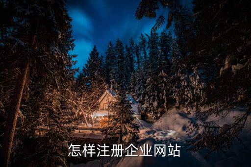 怎樣注冊企業網站