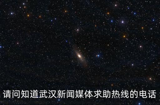 請(qǐng)問(wèn)知道武漢新聞媒體求助熱線的電話