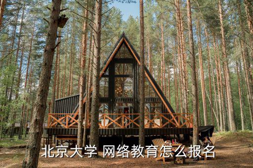  北京大學 網絡教育怎么報名