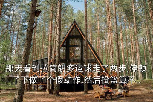 那天看到拉簡朗多運(yùn)球走了兩步,停頓了下做了個假動作,然后投籃算不...