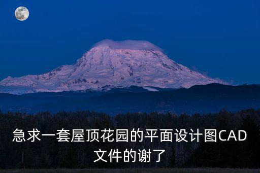 急求一套屋頂花園的平面設(shè)計(jì)圖CAD文件的謝了
