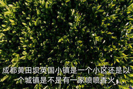 成都黃田壩英國(guó)小鎮(zhèn)是一個(gè)小區(qū)還是以個(gè)城鎮(zhèn)是不是有一家噴噴香火