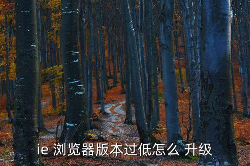 ie瀏覽器怎么升級,更新升級!點擊瀏覽器更新文件