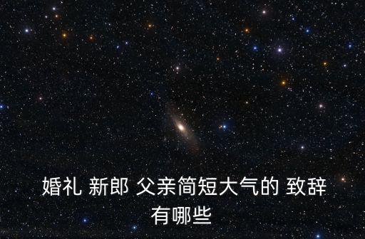  婚禮 新郎 父親簡短大氣的 致辭有哪些