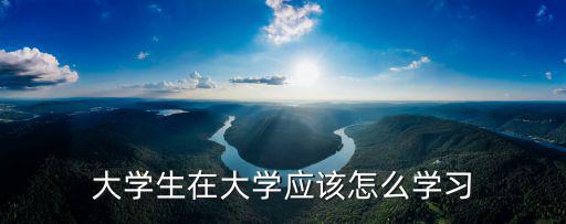 大學生在大學應該怎么學習