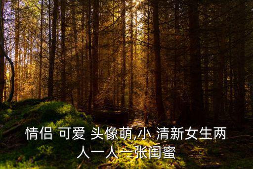 情侶 可愛 頭像萌,小 清新女生兩人一人一張閨蜜