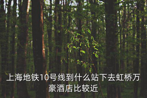 上海地鐵10號線到什么站下去虹橋萬豪酒店比較近