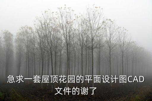 后花園設計效果圖，急求一套屋頂花園的平面設計圖CAD文件的謝了
