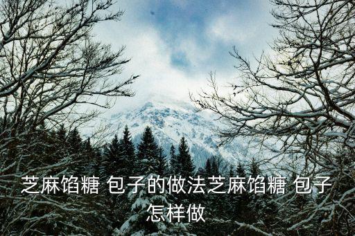 芝麻餡糖 包子的做法芝麻餡糖 包子怎樣做