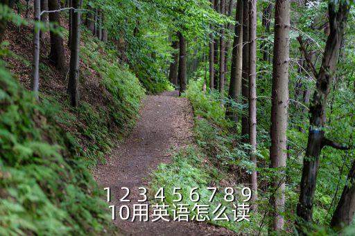 1 2 3 4 5 6 7 8 9 10用英語怎么讀