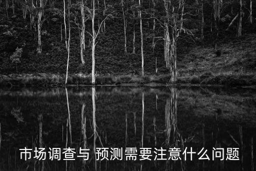  市場調查與 預測需要注意什么問題