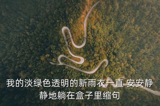 我的淡綠色透明的新雨衣一直 安安靜靜地躺在盒子里縮句
