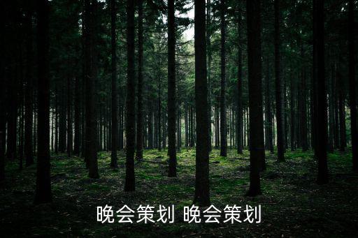 晚會策劃 晚會策劃