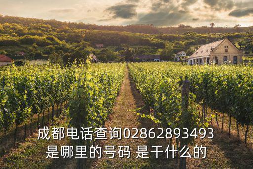 成都電話查詢02862893493是哪里的號碼 是干什么的