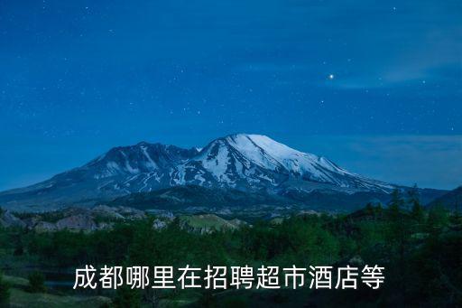 成都市金韻酒店招聘信息，成都哪些酒店賓館等在應聘