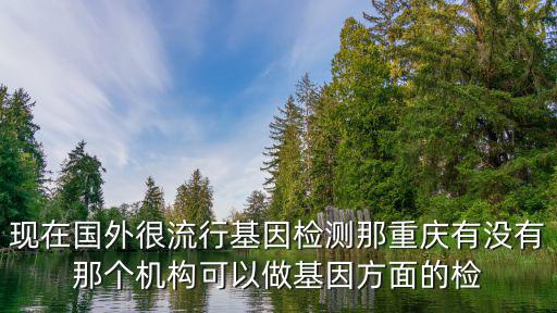 現(xiàn)在國(guó)外很流行基因檢測(cè)那重慶有沒(méi)有那個(gè)機(jī)構(gòu)可以做基因方面的檢
