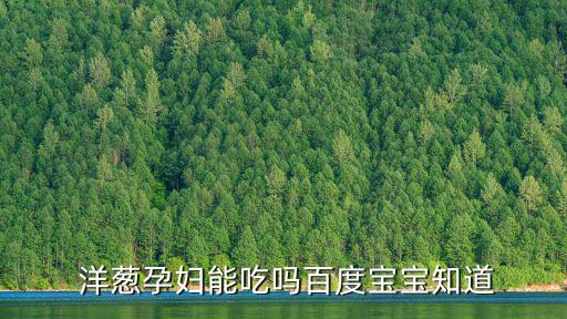  洋蔥孕婦能吃嗎百度寶寶知道