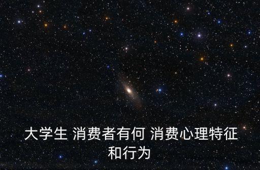  大學(xué)生 消費(fèi)者有何 消費(fèi)心理特征和行為