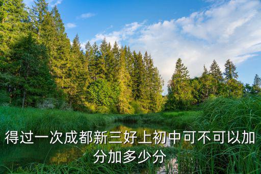 得過一次成都新三好上初中可不可以加分加多少分