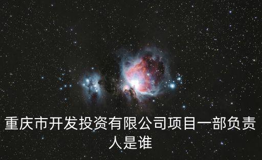 重慶市開發(fā)投資有限公司項目一部負責人是誰
