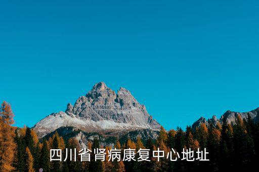 四川省腎病康復中心地址