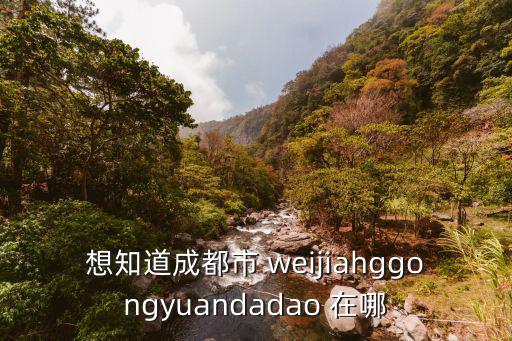 想知道成都市 weijiahggongyuandadao 在哪