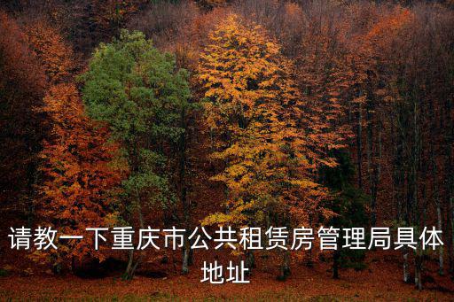 重慶市公共房租管理局，請教一下重慶市公共租賃房管理局具體地址