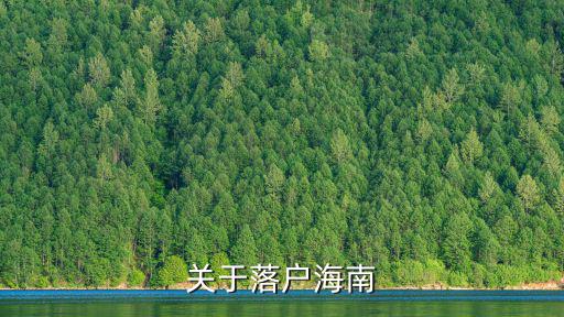 關于落戶海南