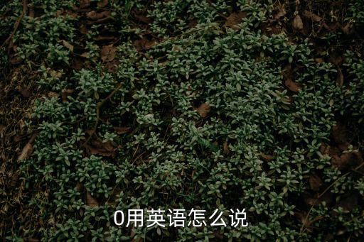 0用英語怎么說