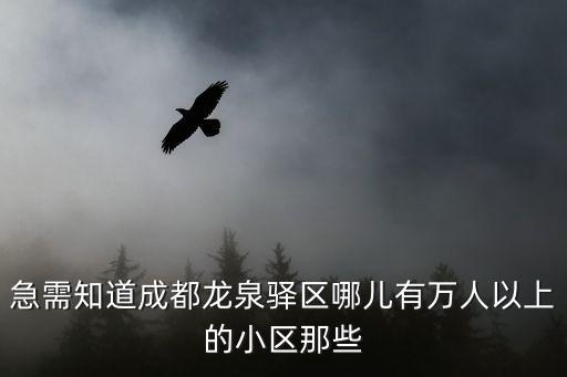 成都市龍泉驛區(qū)有哪些大型小區(qū)，成都龍泉驛西河區(qū)最近有什么好一點(diǎn)的樓盤啊