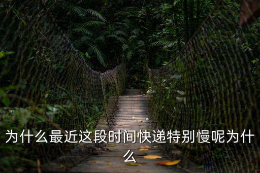為什么最近這段時間快遞特別慢呢為什么