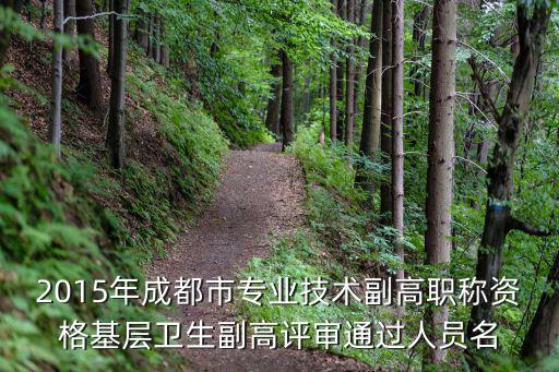 15年成都市中級(jí)職稱公示，請(qǐng)問成都市2015年上半年建筑專業(yè)職稱評(píng)審結(jié)果出來沒有