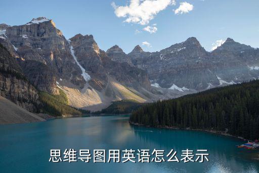 思維導圖用英語怎么表示