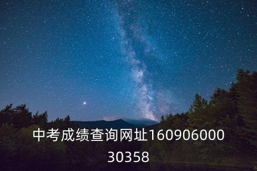 中考成績(jī)查詢(xún)網(wǎng)址16090600030358