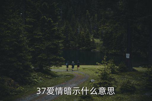 37愛情暗示什么意思